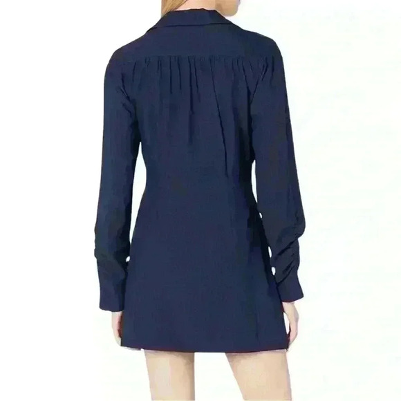 House of Harlow 1960 x Revolve Joline Wrap Dress Navy - Long Sleeve - XS - Picture 2 of 7